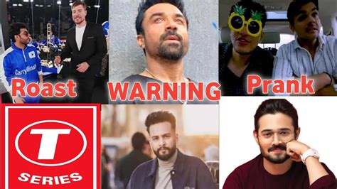 Mr Beast And Carryminati Roast Tseries Ajaz Khan Angry Warning To