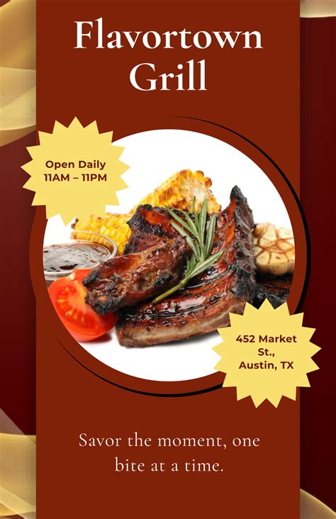 Free Food Poster Templates Editable And Printable