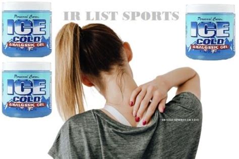 Ice Analgesic Gel Pain Menthol Muscle Rub Cold Fast Relief Sore Workout 8oz Jar Ebay