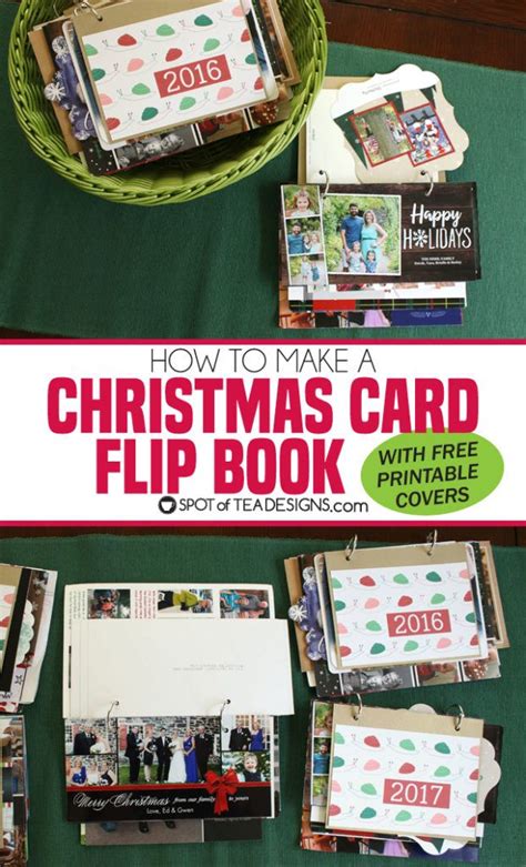 How To Make Christmas Card Flip Books Spot Of Tea Designs Christmas