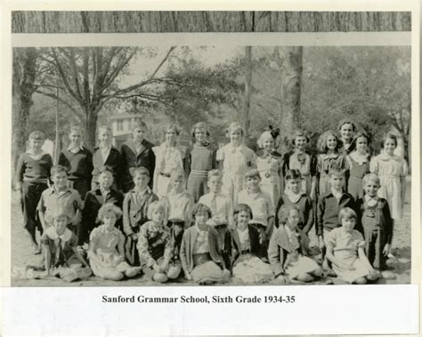 Sixth Grade Class At Sanford Grammar School 1934 1935 · Riches