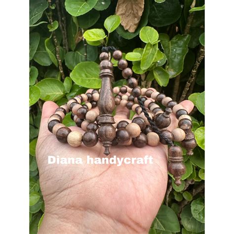 Raya 2024 KAYU Kalimasada Wood Combination Tasbih 8mm Tasbih Wood