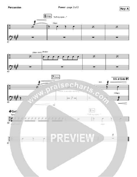 Power Percussion Sheet Music Pdf Chris Tomlin Bear Rinehart