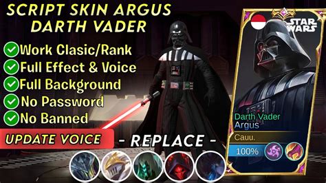 Update Script Skin Argus Star Wars No Password Patch Terbaru