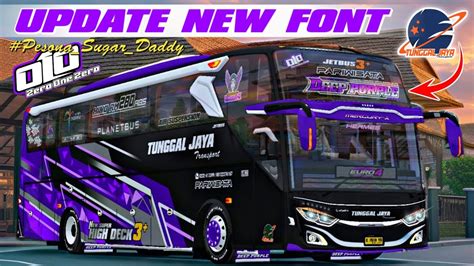 New Update Mod Bussid Terbaru Jb Tunggal Jaya Deep Purple Hino