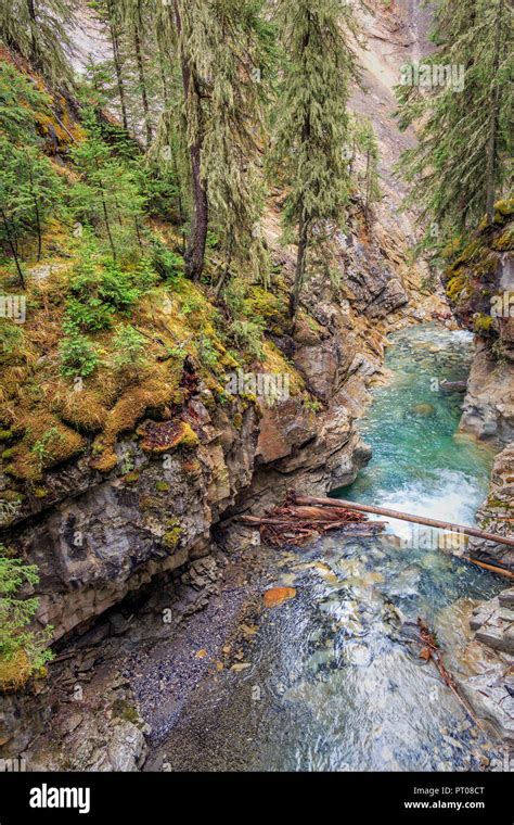 Johnston Canyon Banff National Park Alberta Canada Stock Photo Alamy