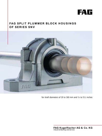 FAG SNV Plummer Blocks Reliance Bearing