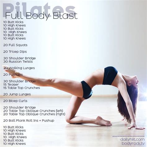 Pilates Full Body Blast Hiit Blog Pilates Workout Routine Quick