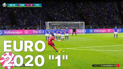 PS4 Pro PES 2020 UEFA EURO 2020 Group A First Game Simulation