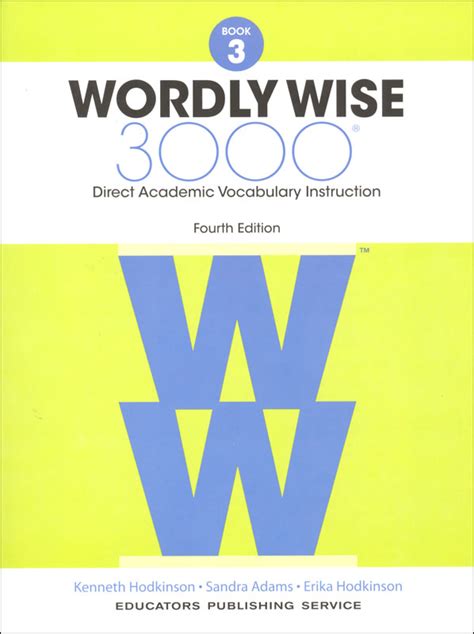 Wordly Wise 3000 4th Edition Student Book 3 Educators Publishing