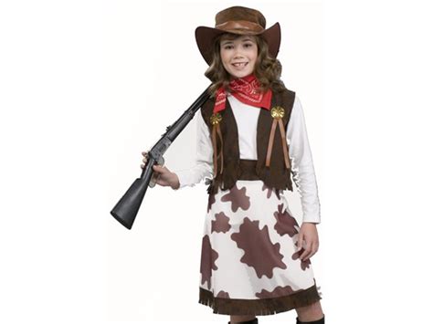 Kids Cowgirl Annie Oakley Western Halloween Costume