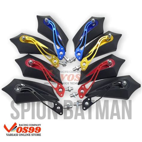 SPION MODEL BATMAN LIPAT OVAL CNC BISA UNTUK SEMUA MOTOR Lazada Indonesia