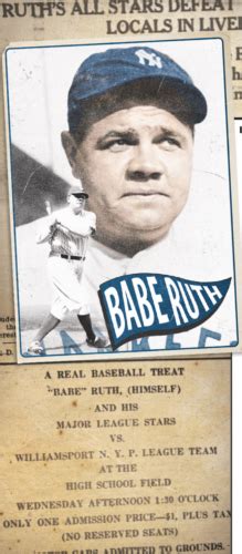 Babe Ruth The Sultan Of Swat And His Williamsport Legacy News