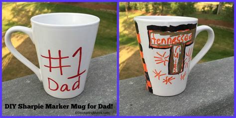 Diy Fathers Day Sharpie Marker Mug