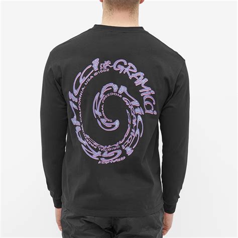 Gramicci Long Sleeve Swirl T Shirt Black End Hk