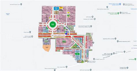 Safari Garden Map Lahore Satellite View Emap Pk