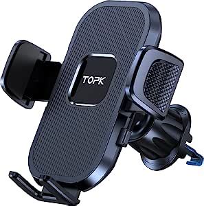 TOPK Car Phone Holder Universal Phone Mount For Car With Hook Clip Air