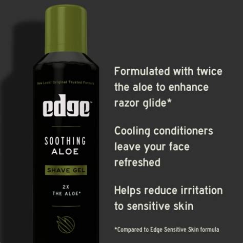 Edge Soothing Aloe Shave Gel 7 Oz Ralphs