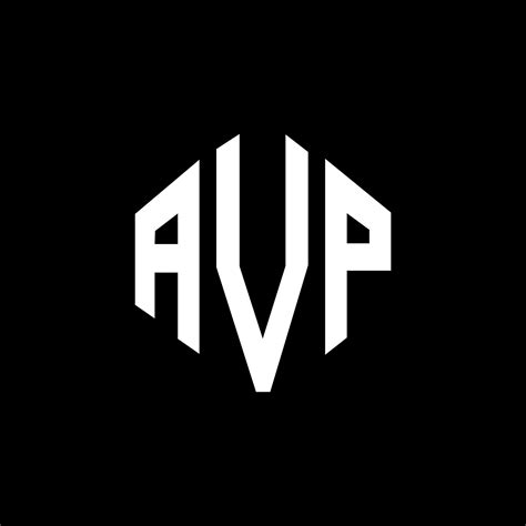 Avp Letter Logo Design With Polygon Shape Avp Polygon And Cube Shape