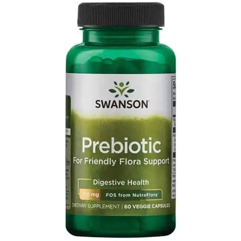 Swanson Prebiotic For Friendly Flora Support Digestive System 60