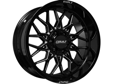 Built Off Road Milled Gloss Black Bto Wheel H Bt Bm Realtruck