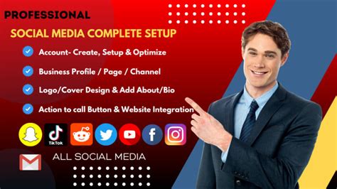 Expertly Develop And Set Up All Social Media Profiles And Pages For