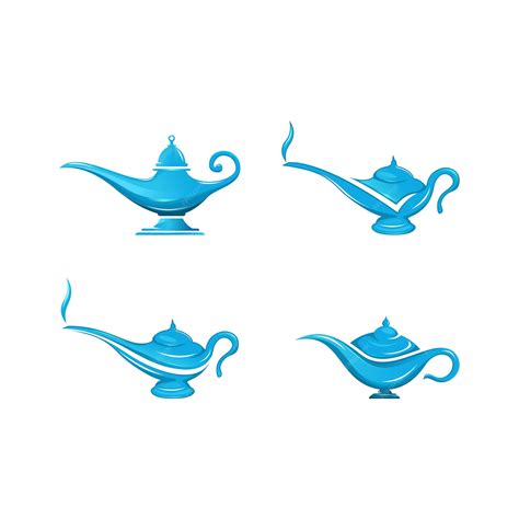 Premium Vector Set Of Genie Lamp Logo