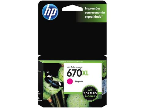 Cartucho De Tinta HP 670 XL Magenta Original Cartucho De Tinta