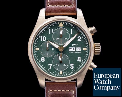 Iwc Iw Pilot S Watch Chronograph Spitfire Automatic Bronze Green