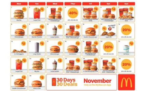 McDonald S Launches 30 Days Of 30 Deals Here S The Full List Of Offers