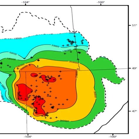 Location Of The Bakken Formation And Extent Of The Bakken Formation