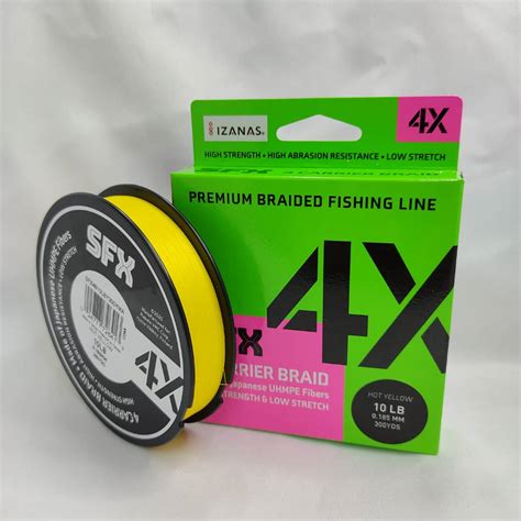 BRAIDED LINE SUFIX X CARRIER BRAID HOT YELLOW YDS SUG