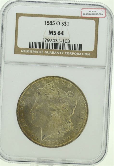 1885 O Ms64 Ngc Morgan Dollar 947