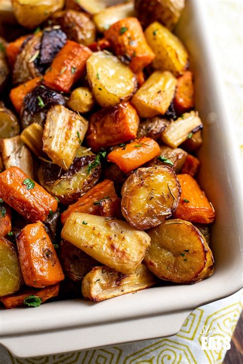 Healthy Delicious Syn Free Rosemary Roasted Potatoes Parsnips Carrots