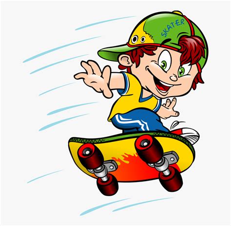 Skateboarding Cartoons Free Transparent Clipart Clipartkey