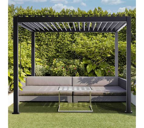 Pergola Bioclimatique Aluminium Anthracite Triomphe X M Lames