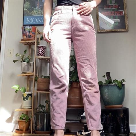 Urban Outfitters Women S Pink Trousers Depop