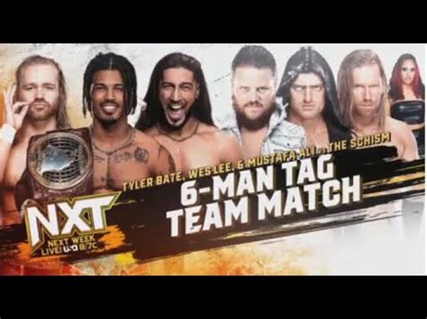 Nxt Man Tag Team Match Tyler Bate Wes Lee Mustafa Ali Vs The