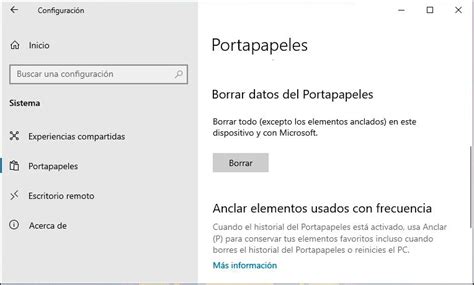 Cómo ver el historial del portapapeles en Windows 10 DominioGeek