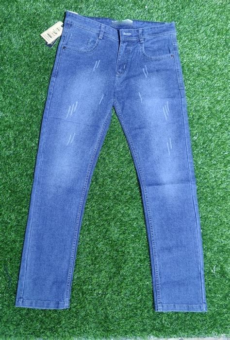 Regular Fit Plain Mens Blue Jeans Pant Denim At Rs 425 Piece In