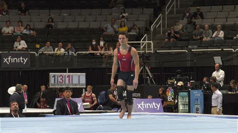 Dallas Hale Floor Exercise 2023 Xfinity U S Championships Senior Men Day 2 Youtube