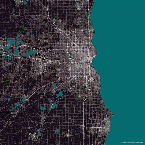 Vector city map of Milwaukee Wisconsin USA 27686188 Vector Art at Vecteezy