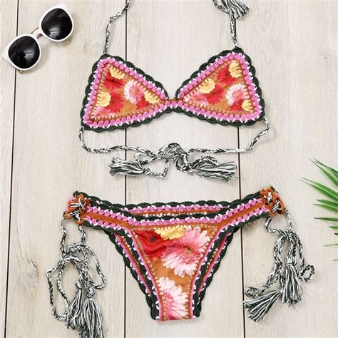 Maymays Boutique Swim Hippie Hooray Boho Gypsy Floral Crochet Bikini Poshmark