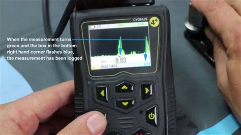 Cygnus MK5 Ultrasonic Thickness Gauge Auto Log Measurements