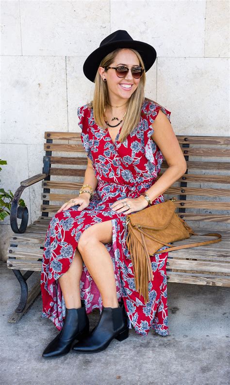 Floral Maxi Dress Black Ankle Boots From Stitch Fix Ad I Never