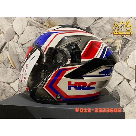 Kyt Helmet Casco Nfj Nf J Honda Hrc Open Face Double Visor Helmet Xadv