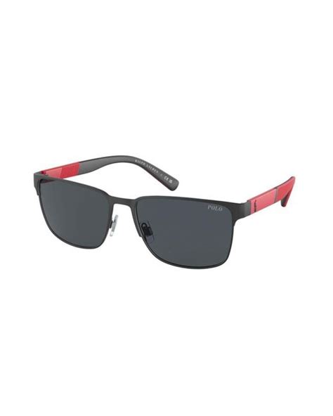 Polo Ralph Lauren Square Frame Sunglasses In Black For Men Lyst Uk