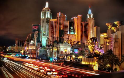 night, vegas, city, lights, architecture, cityscape, 2K, las, las vegas ...