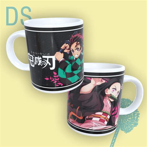 Caneca Kimetsu No Yaiba Tanjiro X Nezuko Porcelana 310ML