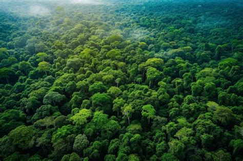 Premium Photo Aerial View Of Dense Forest With Abundant Tree Cover